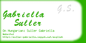 gabriella suller business card
